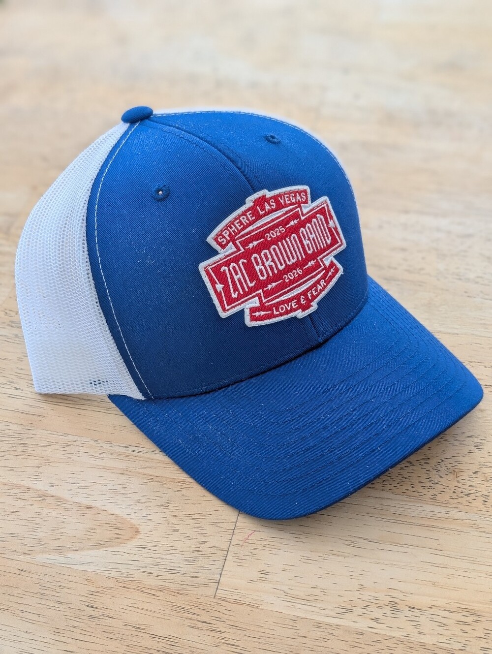 Zac Brown Band Blue & White Trucker Hat.